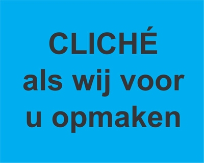 Cliché, indien wij uw doosje ontwerpen