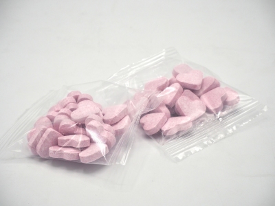 Dextrose Hartjes Roos 20 gram (15 stuks)